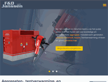 Tablet Screenshot of janssen-aggregaten.nl